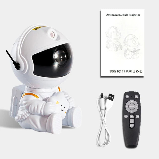 🌌 Lunvail ™ Astronaut Galaxy Star Projector-Space-tema nattljus för barn och vuxna